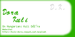 dora kuli business card